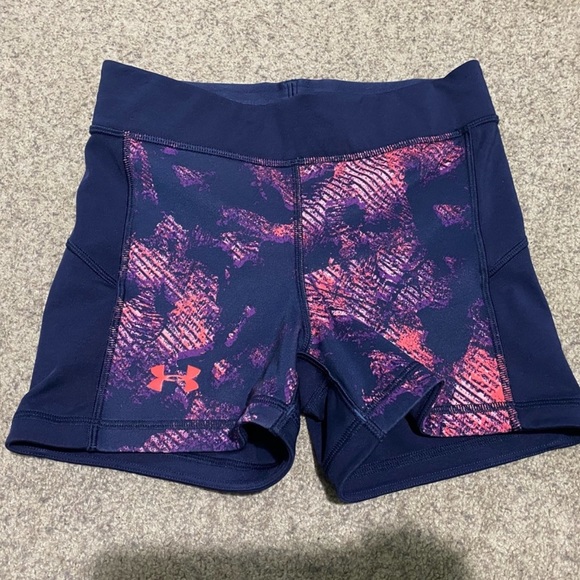 Under Armour Pants - Like NEW Ladies Purple Pink Under armour shorts XS biking track running yoga